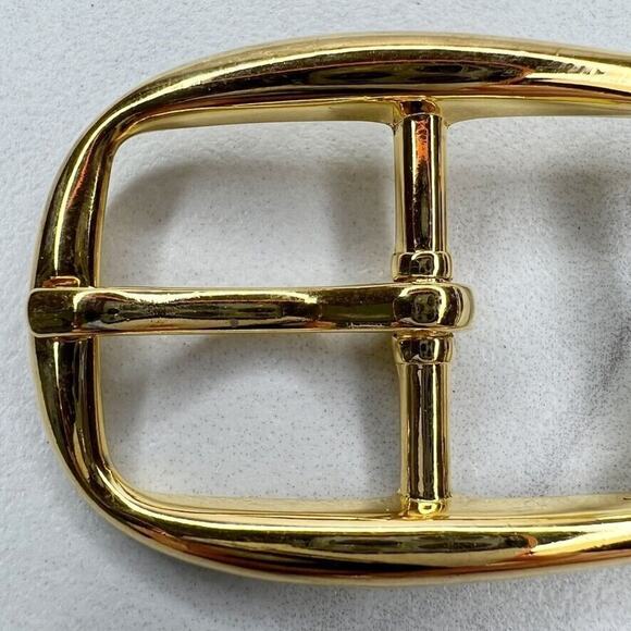 Vintage Gold Tone Simple Basic Belt Buckle for up to 1 Inch Belt - Picture 3 of 8